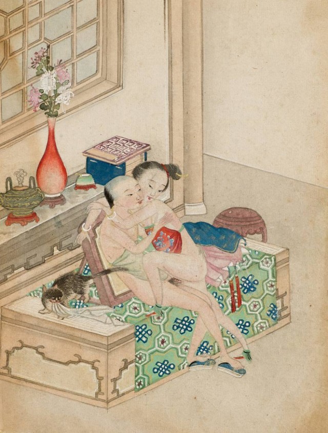 Acuarelas eróticas de la antigua China